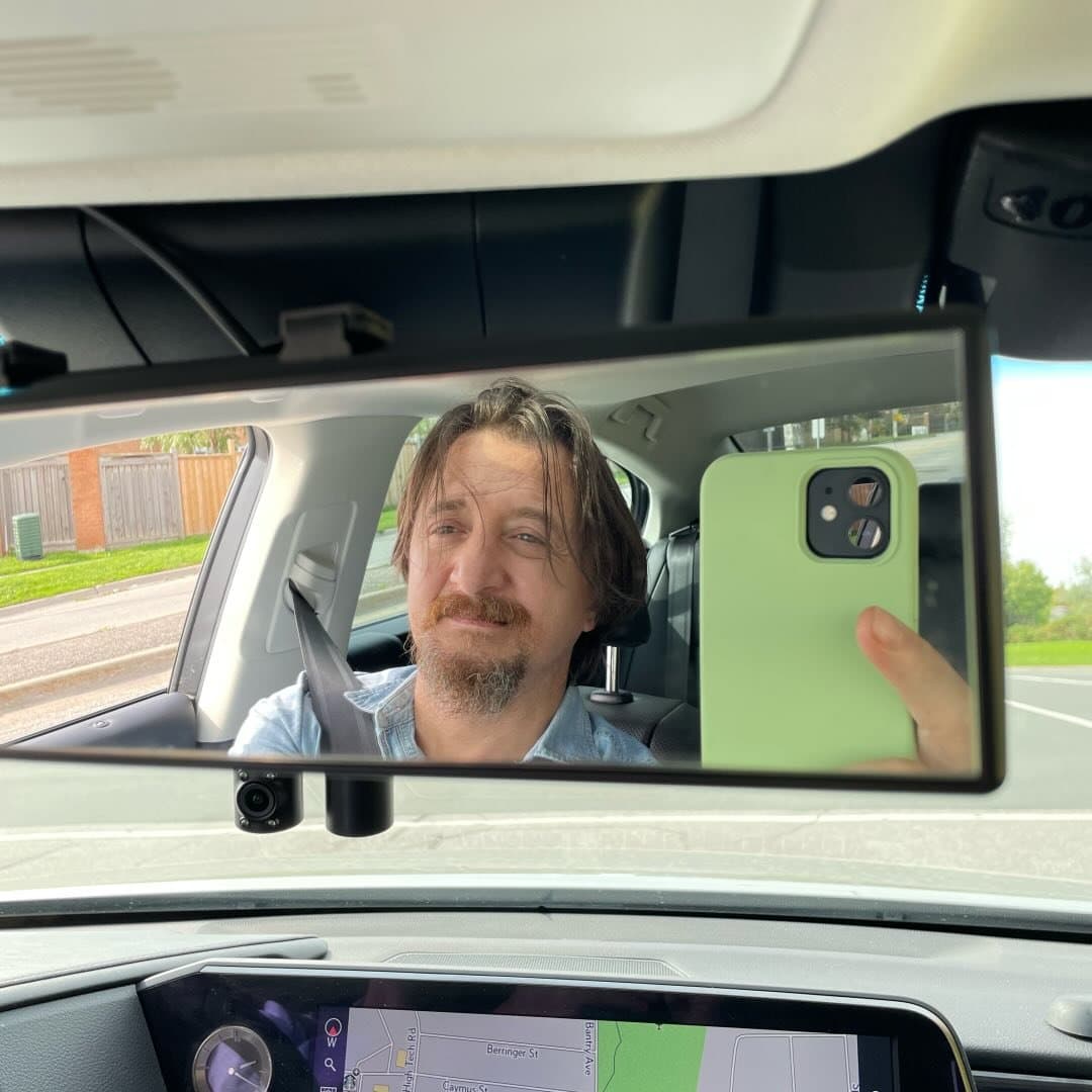 The Tripman in his rear-view mirror